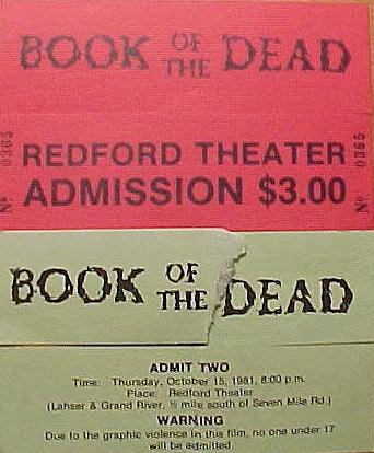 original US premiere ticket stubs