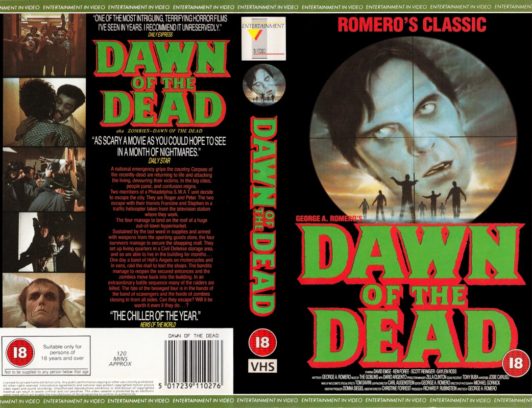 Rob s Nostalgia Projects Dawn Of The Dead 1995 BBFC Cut DVD